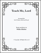 Teach Me, Lord Three-Part Mixed choral sheet music cover